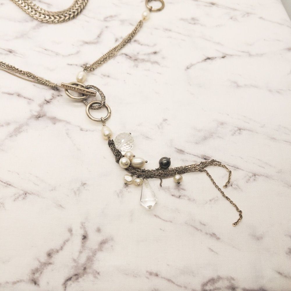 Kenneth Cole New York Tassel Necklace Chain Designer - Picture 2 of 4